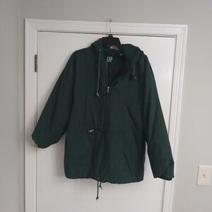 GAP Men's Forest Green Quarter Zip Pullover Jacket